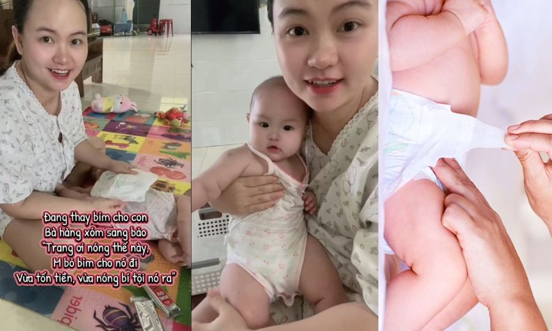 Mẹ Gen Z xử lý "đỉnh cao" khi bị hàng xóm góp ý chuyện bỉm sữa